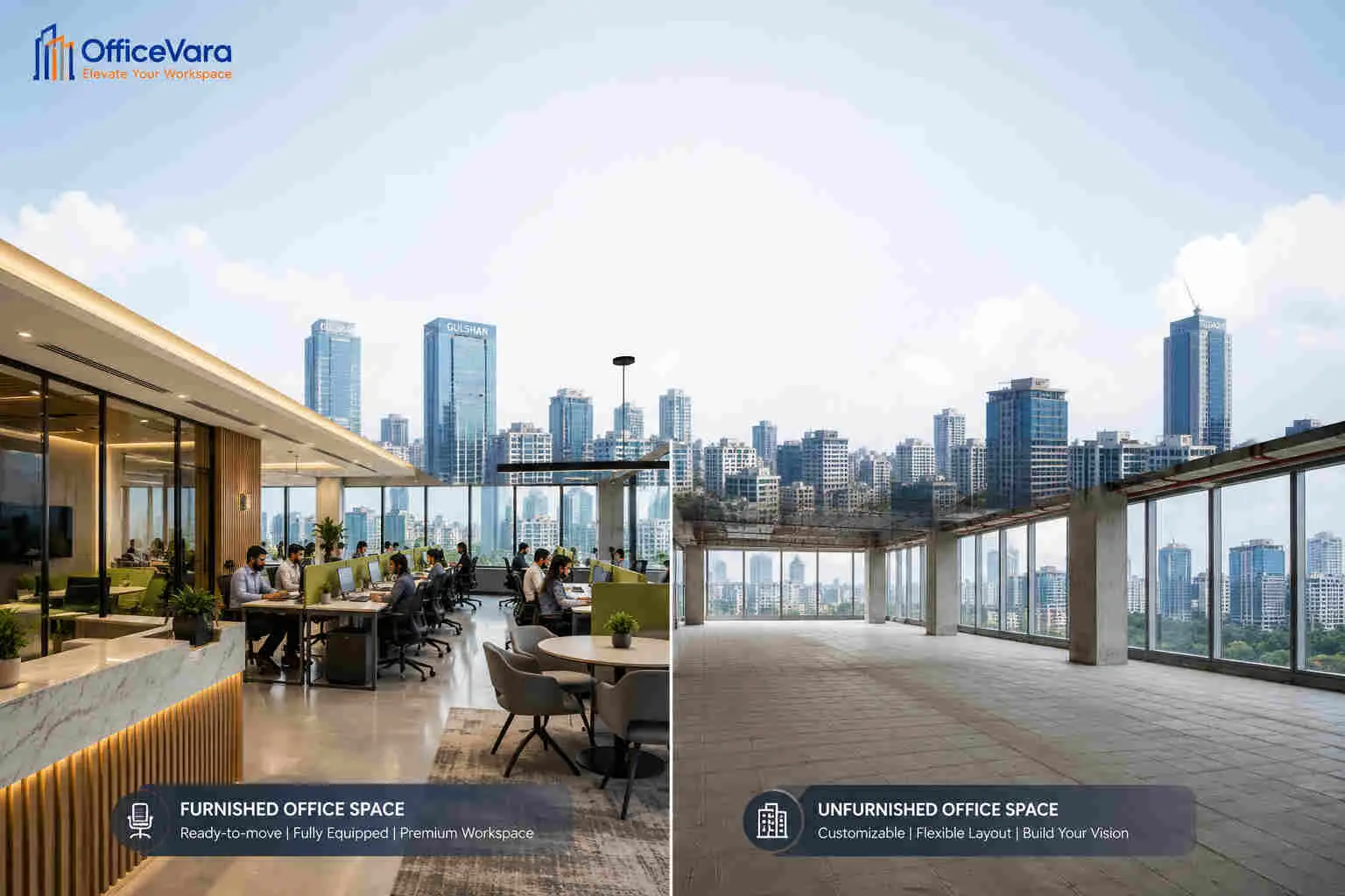 Furnished vs unfurnished office space in Dhaka