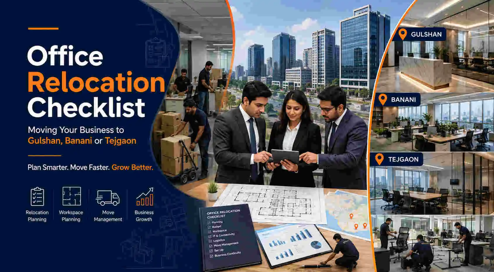 Office relocation planning in Dhaka